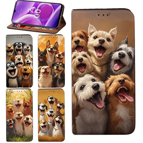Printed leather phone cover - leather,