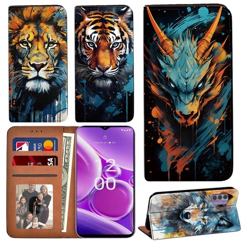 Printed leather phone - pu,