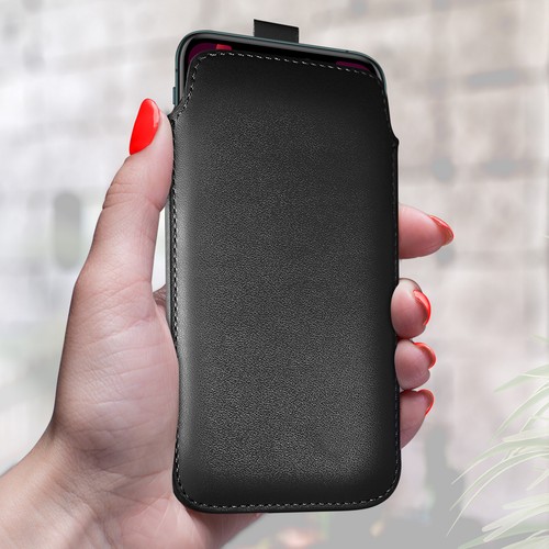 Leather pull tab flip - pu,